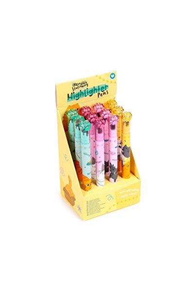 OEM Marker/evidentiator cu stampila 2in1 Puckator BeansCo, cap stampila in fo...