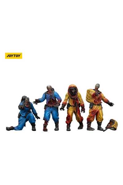 OEM Figurine 4-Pack Zombi Echipa bio-chimica, Joy Toy, 8 cm, multicolor, set