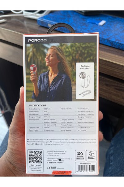 porodo Chillo HANDY FAN