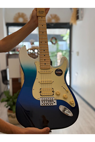 Auster Elektro gitar, öğrenci ve ileri seviye, jack kablo ve kılıf hediye