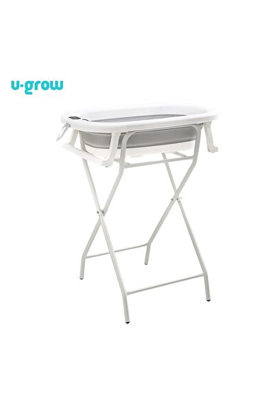 U-Grow UG-01CADA Cădiță de baie pliabilă pentru bebeluși cu suport metalic, 0...