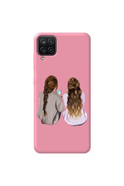 Other Samsung A12 Friends Pink Colored Silicone TPU Θήκη