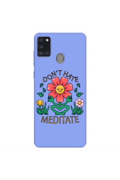 Other Samsung A21S Meditate Light Purple Colored Silicone TPU Θήκη