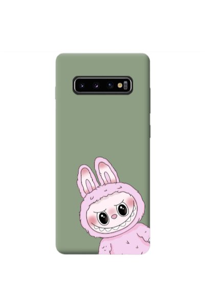 Other Samsung S10 Labubu 6 Light Green Colored Silicone TPU Θήκη