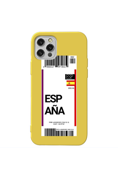 Other Apple iPhone 12 Pro Max Espana Arrival Yellow Colored Silicone TPU Θήκη