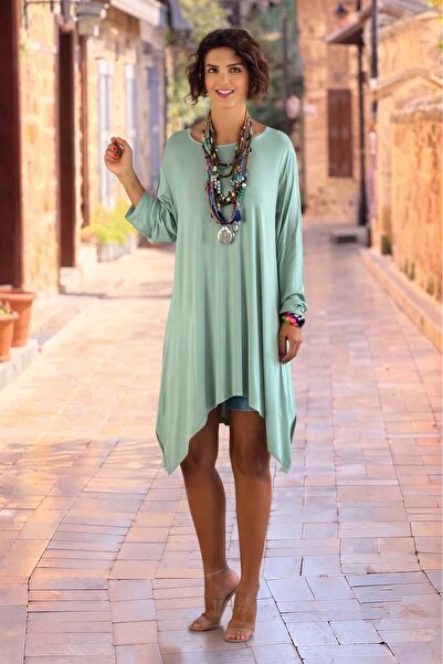 Nevin Kaya Moda Çağla Renk Tunic Dress