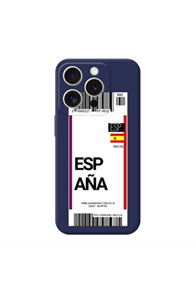 Other Apple iPhone 15 Pro Max Espana Arrival Dark blue Colored Silicone TPU Θήκη