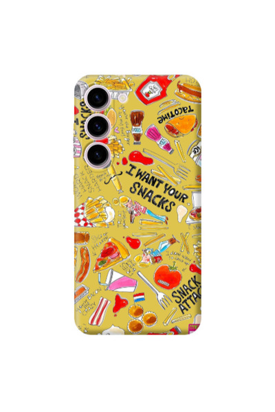 Other Samsung S23 Plus Snack attack Yellow Colored Silicone TPU Θήκη