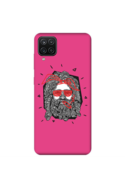 Other Samsung A12 Cool glasses Fuchsia Colored Silicone TPU Θήκη