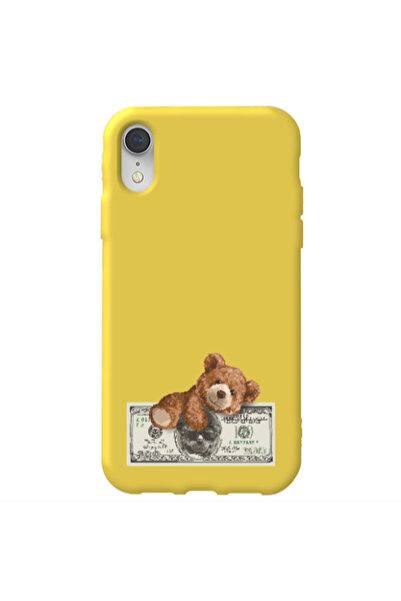 Other Apple iPhone Xr Money Style Yellow Colored Silicone TPU Θήκη