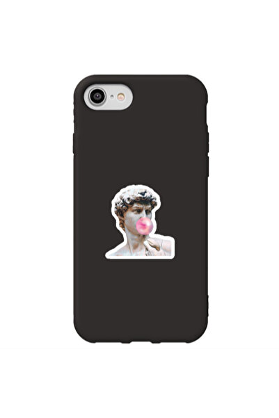 Other Apple iPhone SE 2020 Bubble Black Colored Silicone TPU Θήκη