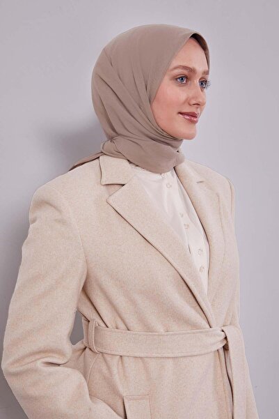 Levidor Dark Beige Cotton Cazz Square Scarf
