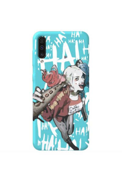 Other Samsung A70 Ha Ha Ha Turquoise Colored Silicone TPU Θήκη