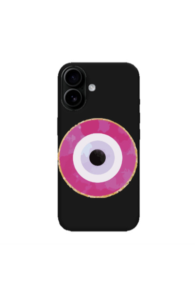 Other Apple Iphone 16 plus Evil eye bead 2 Black Colored Silicone TPU Θήκη