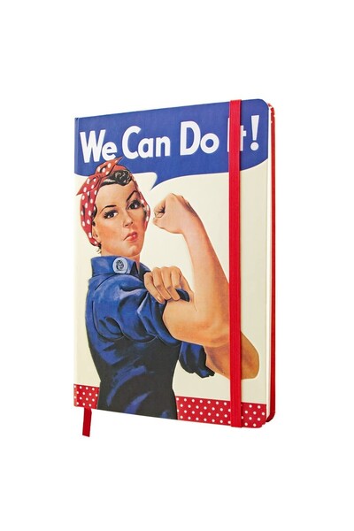 Nostalgic Art Nostalgic-Art, Retro Notebook, Polka Dots, Usa – We Can Do It –...