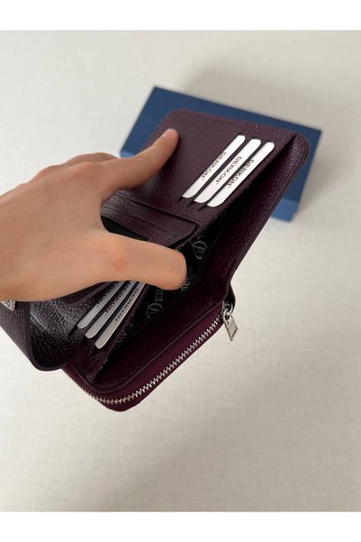 DERKON Venüs Model Hakiki Deri Kullanışlı Kadın Cüzdanı