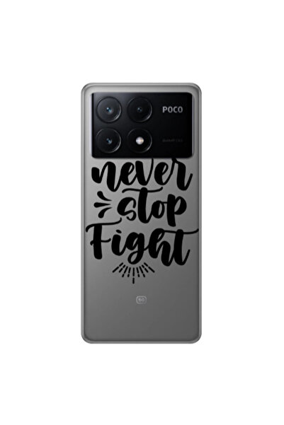 Other Xiaomi Poco X6Pro 5G Never stop fight Transparent Silicone TPU Θήκη