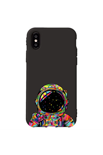 Other Apple iPhone Xs Astronaut 209 Black Colored Silicone TPU Θήκη