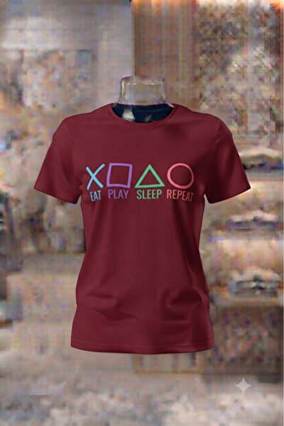 KOZİA OUTDOORS Men'S/Women's Unisex Play Game Printed Oversized Crew Neck Com...