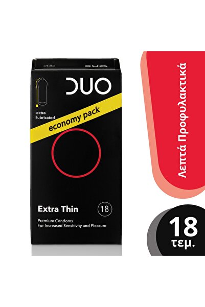 Duo | Extra Thin Προφυλακτικά Economy Pack | 18τμχ