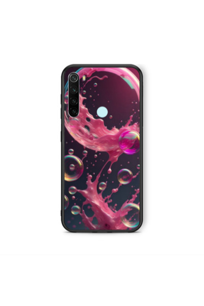 Other Xiaomi Redmi Note 8 Pink balloon Black Glossy Θήκη