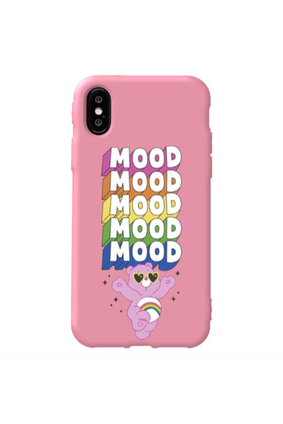 Other Apple iPhone Xs Max Mood Pink Colored Silicone TPU Θήκη