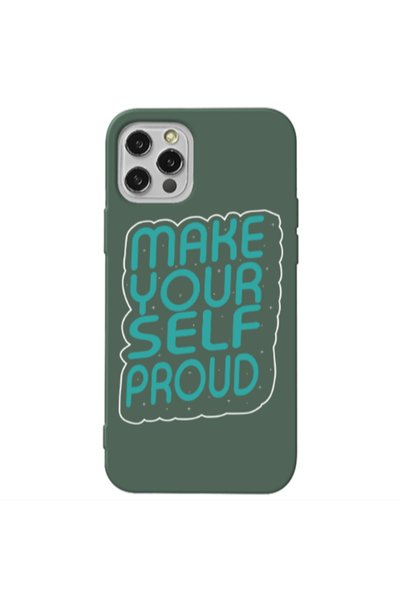 Other Apple iPhone 12 Pro Max Make Your Self Proud Dark Green Colored Silicon...