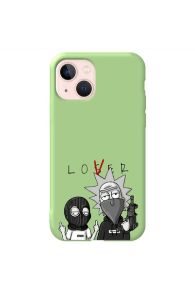 Other Apple iPhone 13 Rick Loser Light Green Colored Silicone TPU Θήκη