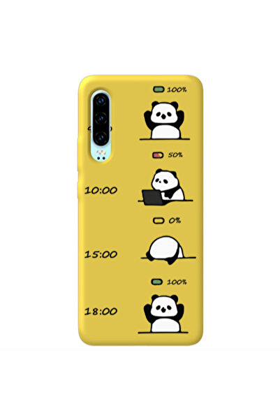 Other Huawei P30 My situation at work Yellow Colored Silicone TPU Θήκη