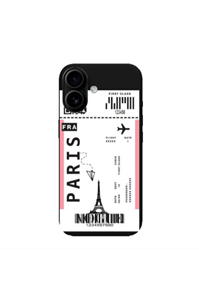 Other Apple Iphone 16 plus Paris FRA Black Colored Silicone TPU Θήκη