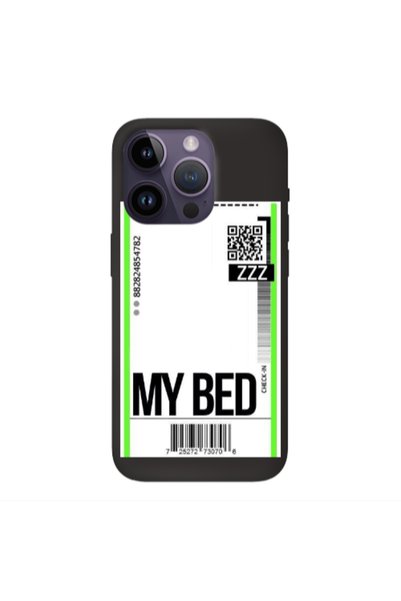 Other Apple iPhone 14 Pro Max My Bed ZZZ Black Colored Silicone TPU Θήκη