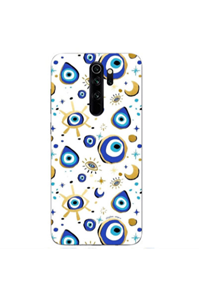 Other Xiaomi Redmi Note 8 Pro Gold evil eye beads Transparent Silicone TPU Θήκη