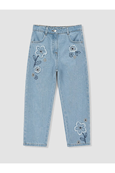 LC Waikiki I Straight Fit Embroidered Girls' Jean Pants from Freezen Store