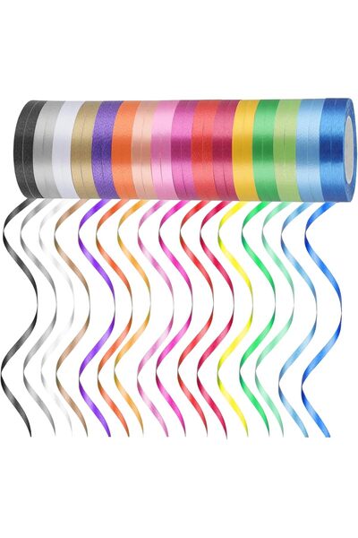 Generic Satin Ribbon Set 22 Rolls – 2.5cm Wide x 25 Yards Each, 22 Assorted C...