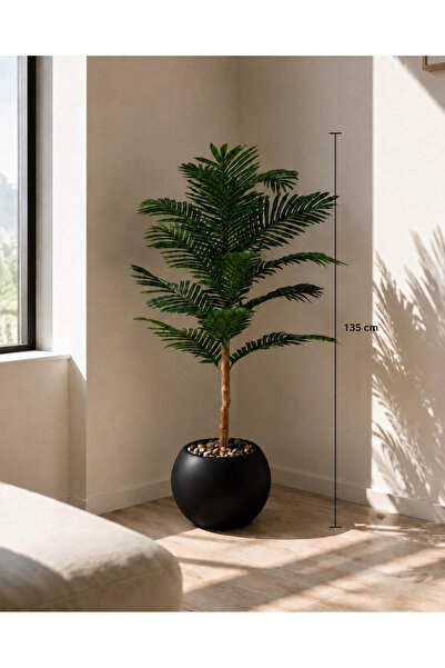 Rafef 135cm Artificial Palm Tree with Mercenaria