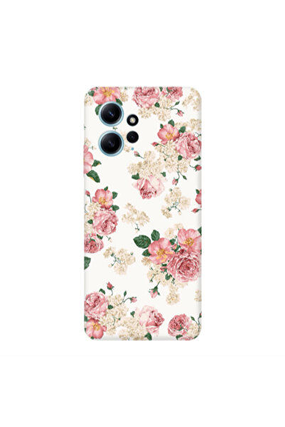 Other Xiaomi Redmi Note 12 4G Pink Flowers 2 Transparent Silicone TPU Θήκη