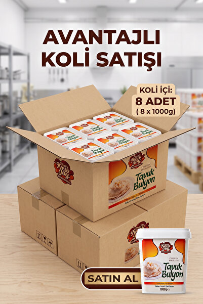 chef's new joy professional Tavuk Bulyon 1000 G x 8 Adet - 1 Koli (Koli Bazlı Avantaj Paketi)