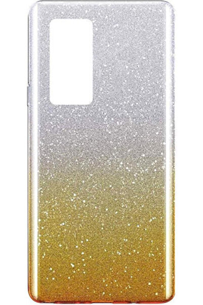 Other Θήκη σιλικόνης Huawei P40 Λαμπερή Δίχρωμη Χρυσό Κωδικός: 39624