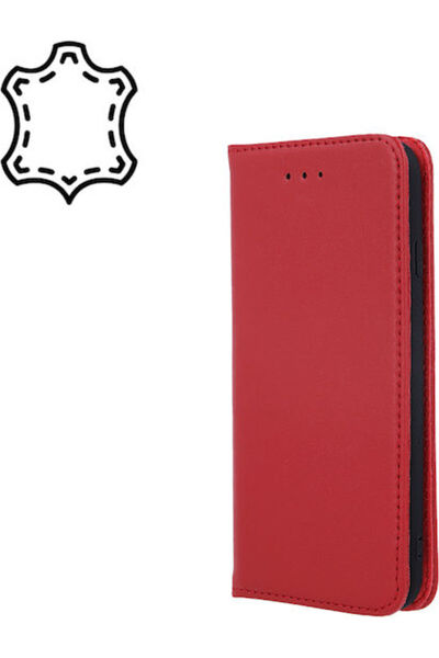 OEM Γνήσια Δερμάτινη Θήκη Smart Pro για iPhone 12 / 12 Pro 6.1 " σε μπορντό χ...