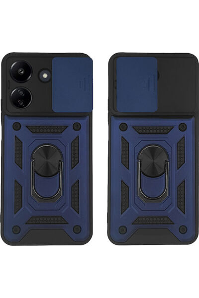 Other Θήκη Ring Armor Campro Sonique για Xiaomi Redmi 13c 4g Poco C65 4g Μπλε