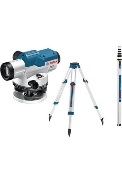 Bosch GOL 20 D Optik Nivelman 360 Derece Ölçüm Mesafesi Dış Mekan Kullanımı İçin Dayanıklı