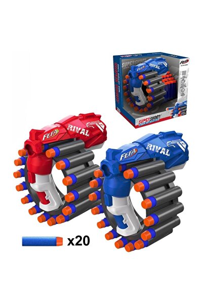 Trifox Pistol cu proiectile moi din spumă - Jucărie 3+ culori asortate