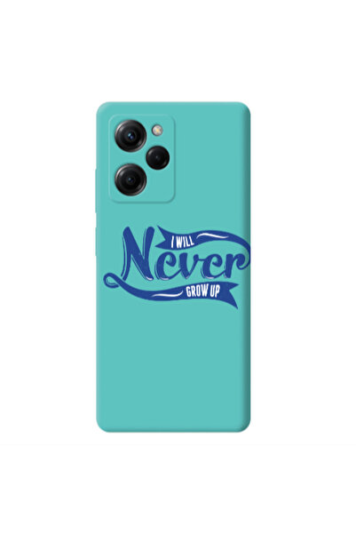 Other Xiaomi Poco X5 Pro I Will Never Grow Up Turquoise Colored Silicone TPU ...
