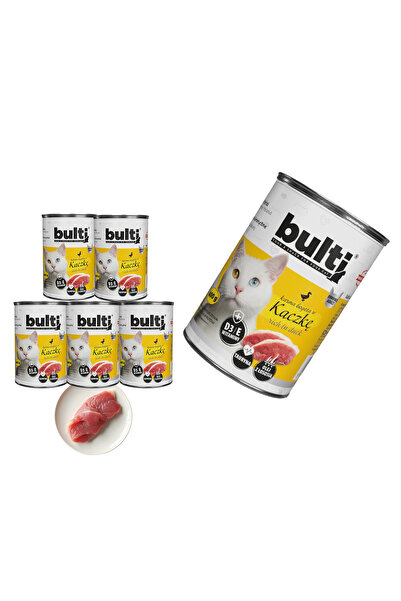 Bulti Hrană umedă pisici, Bulti, 6x400g, Carne de Rață, Pisici Adulte, Susțin...