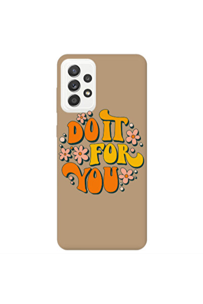 Other Samsung A52 Do it For You Brown Colored Silicone TPU Θήκη