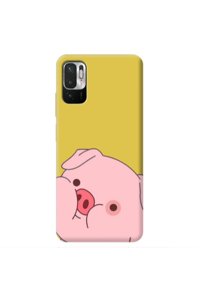 Other Xiaomi Redmi Note 10 Pro 5G Piggy 2 Yellow Colored Silicone TPU Θήκη