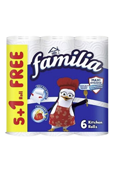 Familia Kitchen Roll Antibacterial 5+1's