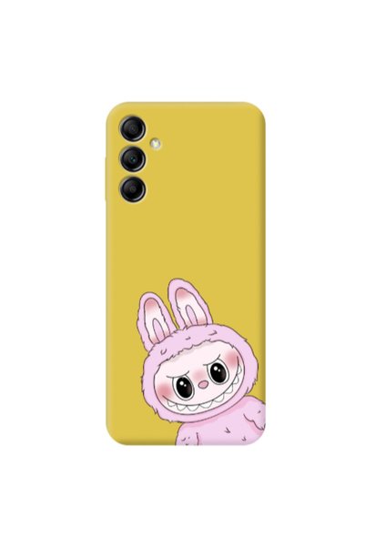 Other Samsung A14 5G Labubu 6 Yellow Colored Silicone TPU Θήκη