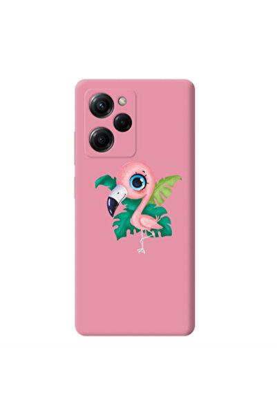 Other Xiaomi Poco X5 Pro Swan Pink Colored Silicone TPU Θήκη