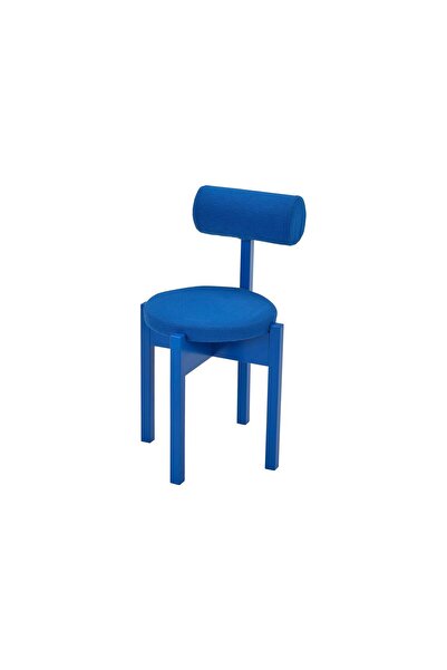 IKEA döşemeli sandalye, parlak mavi-Knaback parlak mavi